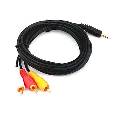 Кабель 3.5 jack-3RCA 1.5м (пакет) - Фэмили - магазин крутых гаджетов