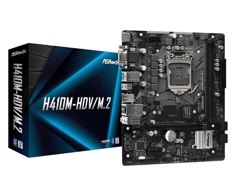 Mainboard ASROCK H410M HDV M 2 Intel H410 Socket 1200 M ATX 2 Khe