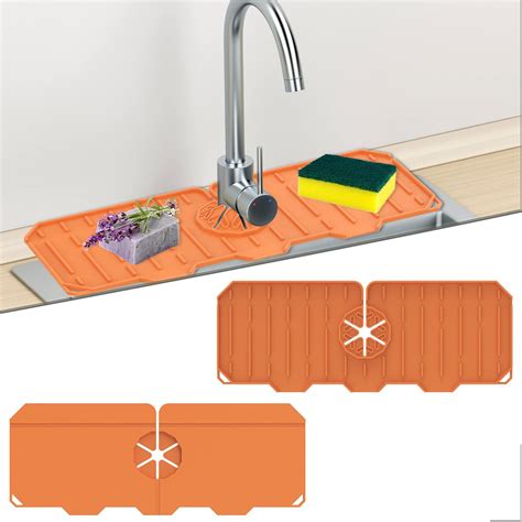 Tapis De Robinet En Silicone Raincol Pare Claboussures Poign Es De