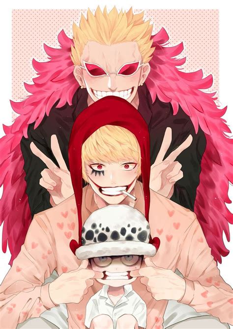 One Piece, Donquixote Doflamingo, Corazon, Law | Manga anime one piece, One piece anime, One ...