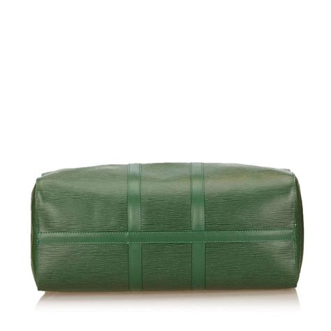 Louis Vuitton Green Epi Leather Keepall 45 Duffel Bag At 1stdibs Louis Vuitton Green Duffle