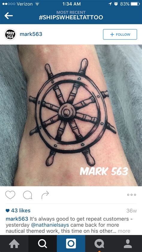 Ships Wheel Tattoo Inspiration Bone Tattoos Leg Tattoos Arm Tattoo