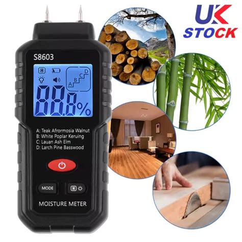 Wood Moisture Meter Timber Damp Detector Wood Digital Humidity Tester