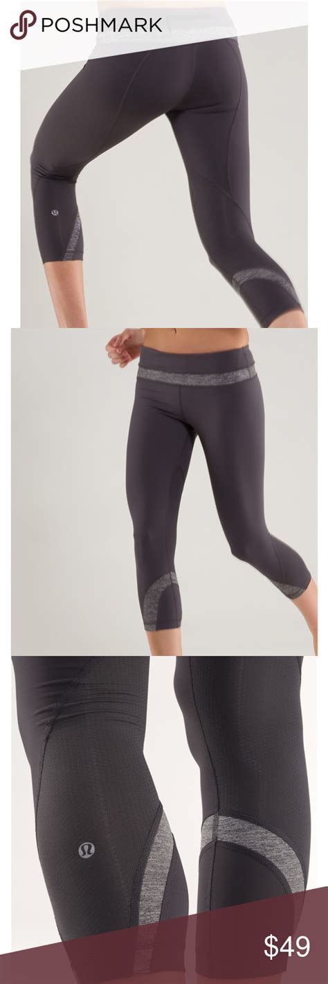 Lululemon Inspire Tight Ii Mesh Crop Leggings Black Hot Sex Picture