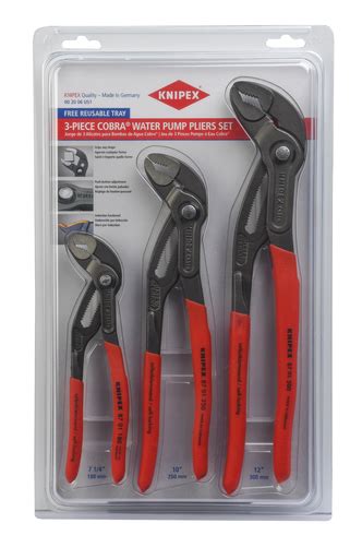 Knipex 00 20 06 Us1 3pc Cobra Plr Set Codale Electric Supply