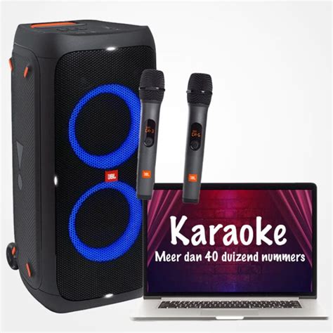 E Complete Plug N Play JBL Karaoke Set Voor Thuis Huren