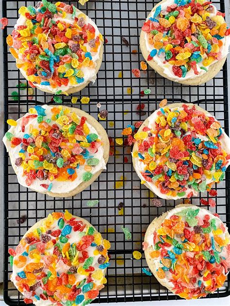 Copycat Crumbl Cereal Milk Cookies With Fruity Pebbles Recipe In 2023