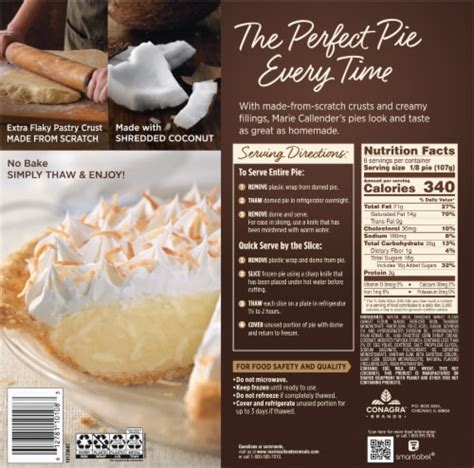 Marie Callender S Coconut Cream Pie 30 3 Oz Kroger