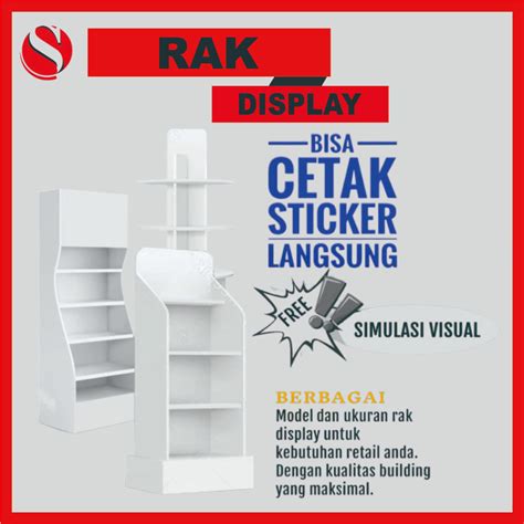 jual rak counter display rak display custom shopee indonesia