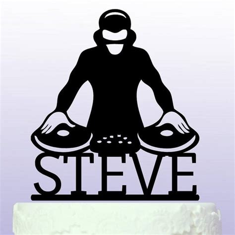 Custom Dj Cake Topper Birthdaydj Theme Birthday Cake Etsy