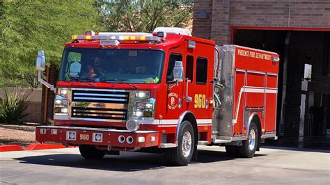 Phoenix Fire Dept Engine 960 Responding YouTube