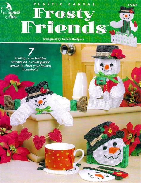 Vintage Snowman Plastic Canvas Pattern Book PDF Christmas Etsy