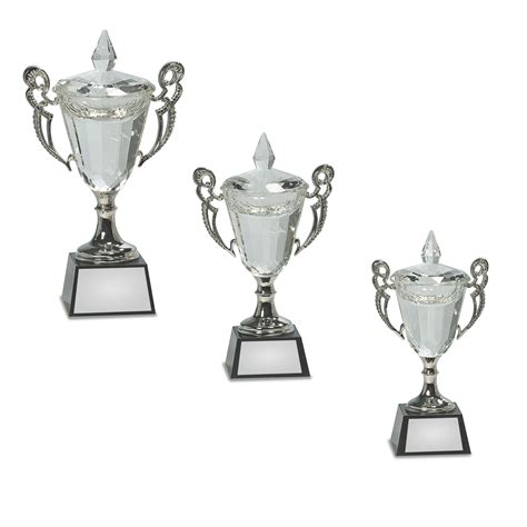 Crystal Trophy Cup On Black Base Martin Awards