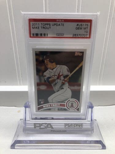 2011 TOPPS UPDATE US175 MIKE TROUT ROOKIE RC PSA 10 EBay