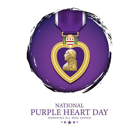 National Purple Heart Day August 7 Background Illustration 45720801