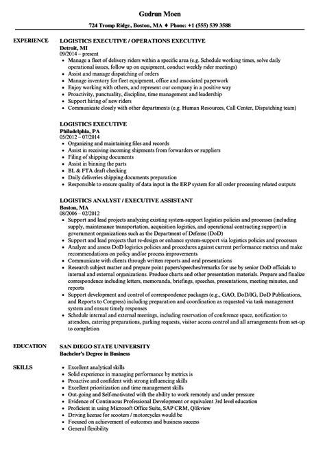 Logistics Professional Resume Tutoreorg Master Of Documents