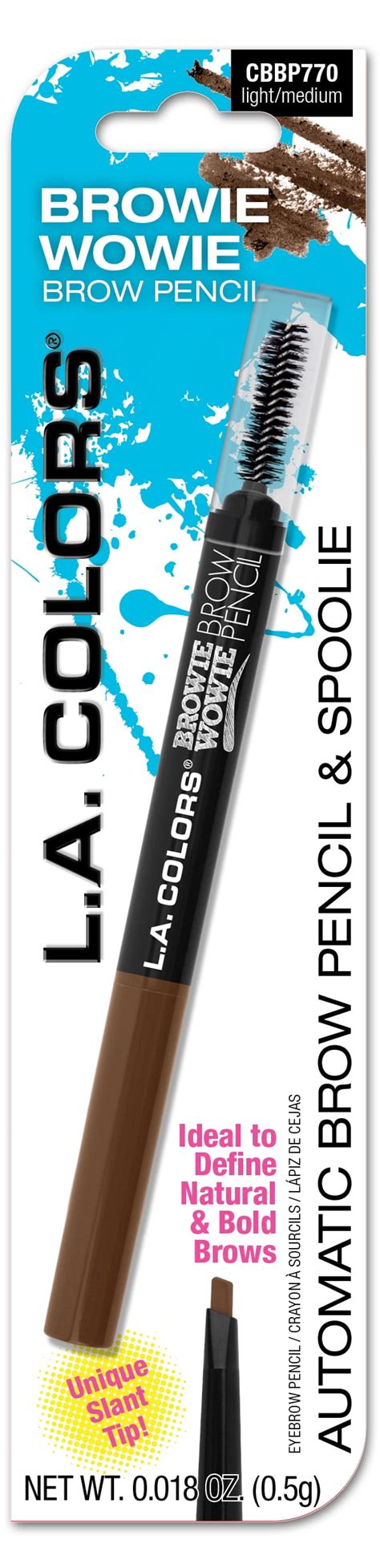 L A Colors Browie Wowie Auto Brow Pencil With Spoolie Light Medium