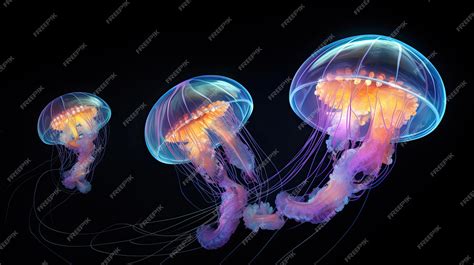 Premium Photo | Jellyfish are a common species of jellyfish.