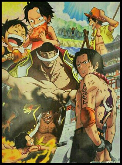 One Piece Marineford Arc Poster Rufy Arte Delle Anime Immagini