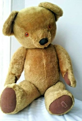 HUGE Vintage Old Merrythought Mohair Teddy Bear 1960s 30 Antique