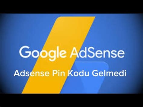 Adsense Pin Kodu Gelmedi YouTube Ödeme Alma YouTube