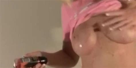 Kelley Cabbana Rubs Her Boobs Pussy On A Pink Couch Tnaflix