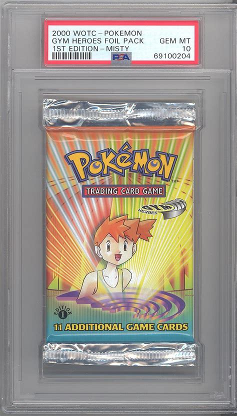 Psa Pokemon Cards Gym Heroes Booster Pack St Edition