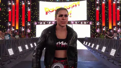 Wwe 2k22 Ronda Rousey Vs Becky Lynch Youtube