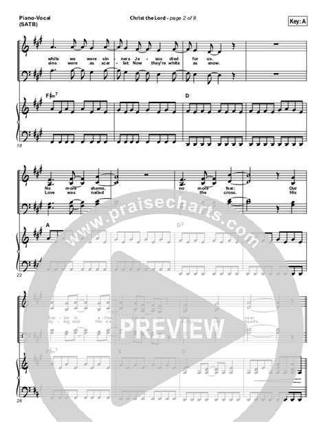 Christ The Lord Sheet Music PDF Paul Baloche PraiseCharts