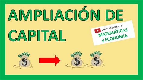 AMPLIACIÓN DE CAPITAL explicada PASO a PASO YouTube