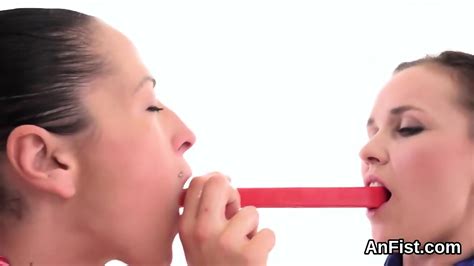 Slutty Lesbian Dolls Are Fisting Narrow Cracks And Anals