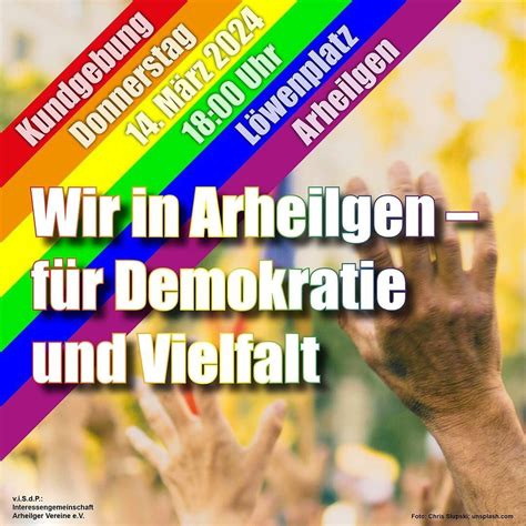 Wir In Arheilgen F R Demokratie Und Vielfalt Kundgebung Am