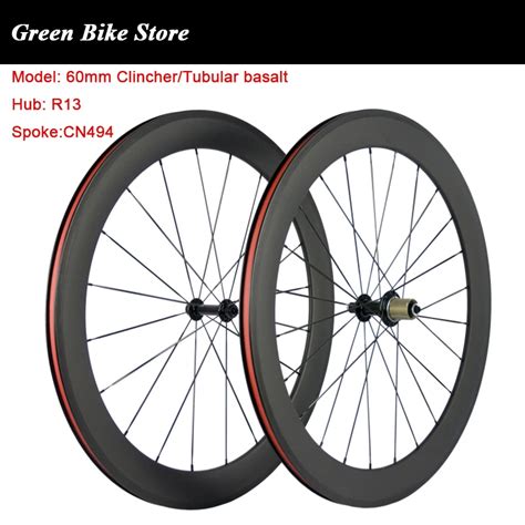 From Us C Clincher Road Bike Carbon Wheels Mm Mm Width Bicycle