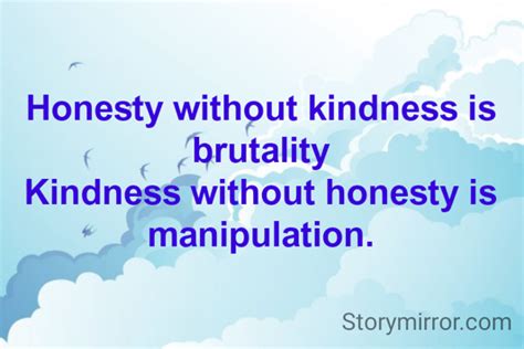 Honesty Without Kindness Kalpesh Patel English Inspirational Quote