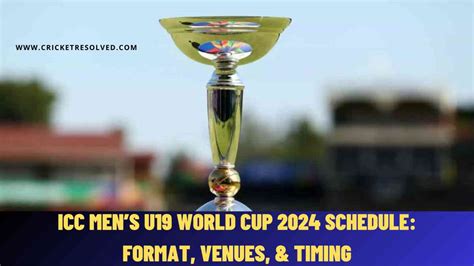 Icc U World Cup Schedule Today Janey Lisbeth