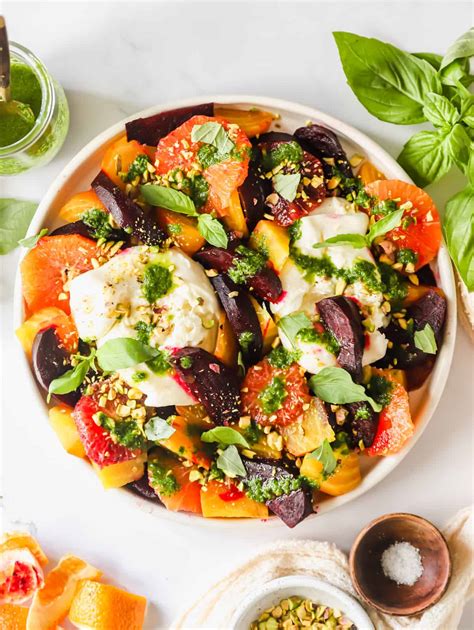 Easy Roasted Beet And Burrata Salad Lena S Kitchen