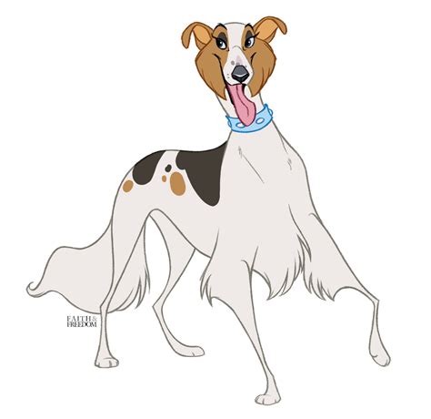 Borzoi By Faithandfreedom On Deviantart Cartoon Drawings Of Animals