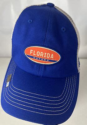 New Florida Gators Hat Cap Snapback Mesh Logo Spellout Sewn Russell