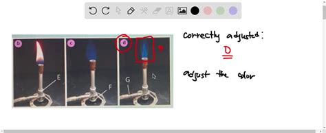 SOLVED In This Image Picture Shows Correctly Adjusted Bunsen Burner