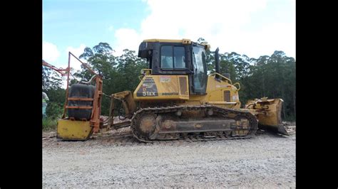 Steep Terrain Chemical Spray With Komatsu Dozer Youtube