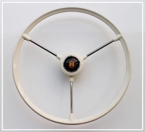 3 spoke steering wheel for vw split bus / Barndoor bus in ivory color ...