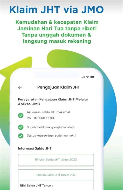 Jamsostek Mobile Jmo Klaim Cek Saldo Jht Makin Mudah