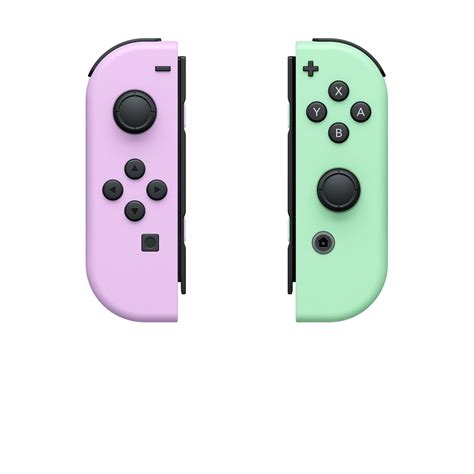 Nintendo Switch Pastel Purple Joy Con L And Pastel Green Joy Con R