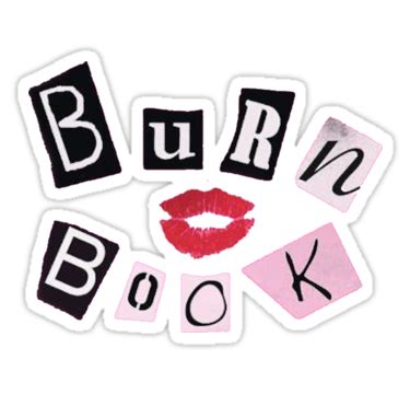 "Burn Book" Stickers by LadyBoner69 | Redbubble Stickers Cool, Bubble ...