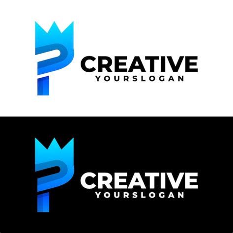 Dise O Creativo De Logotipo De La Letra P Colorida Vector Gratis