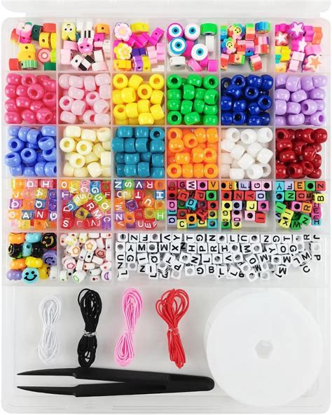 Sanlebi Enfants Bricolage Perles Set Pi Ces Bracelet Perle Pour