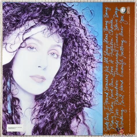 Cher ‎ Cher 1987 Vinyl Lp Album Voluptuous Vinyl Records