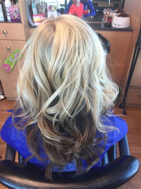 Blonde On Top Dark Underneath Hair By Melissa Lobaito Pinterest