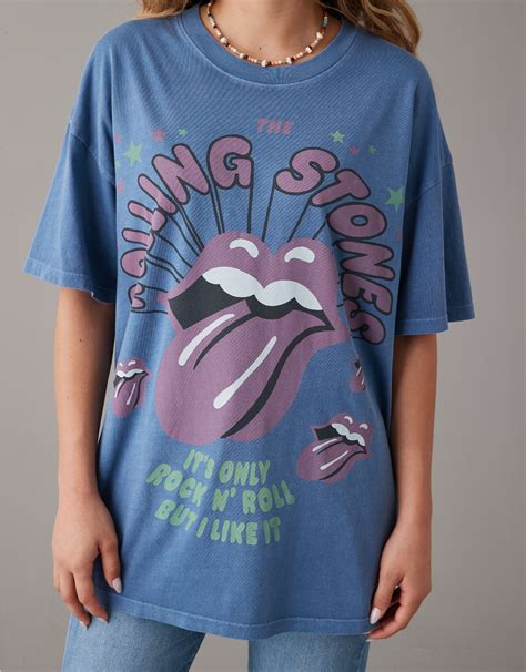 Ae Oversized Rolling Stones Graphic Tee