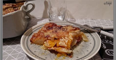 Gratin De Potiron Pommes De Terre Bacon Et Lardons Recette Par Oh